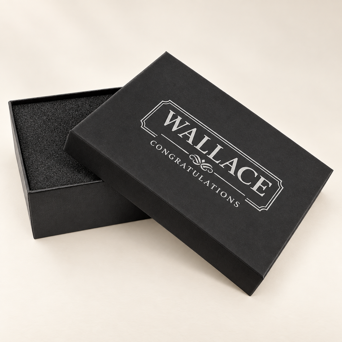Personalized LazerBurst Gift Box - Black, Lasers to Silver — LZGB01 — optimized product photo