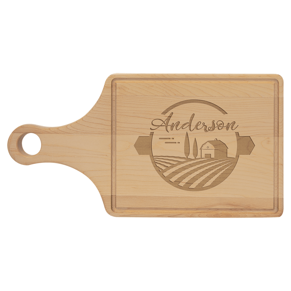 Maple Cutting Board with Drip Ring - Smalltown Connetchin