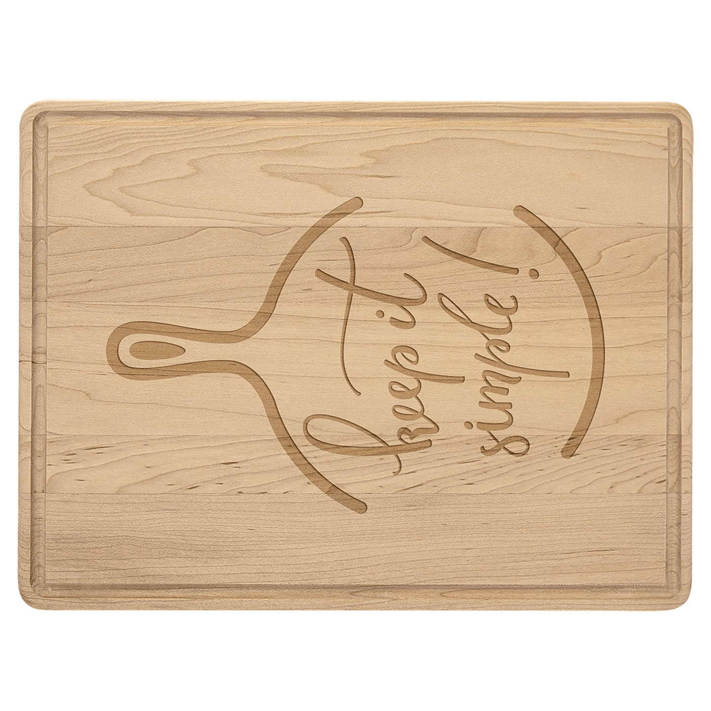 Maple Cutting Board with Drip Ring - Smalltown Connetchin