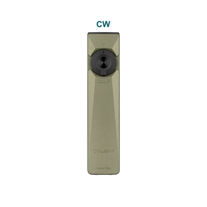 OD Green Olight Arkfeld Ultra flashlight with cool white light configuration