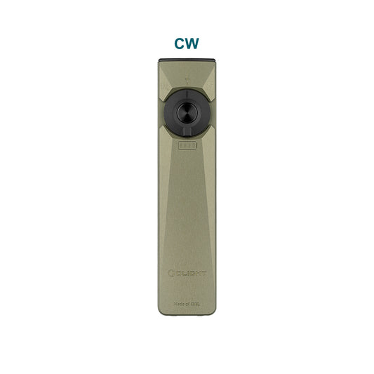 OD Green Olight Arkfeld Ultra flashlight with cool white light configuration