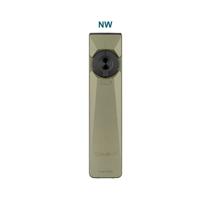 OD Green Olight Arkfeld Ultra flashlight with neutral white light configuration