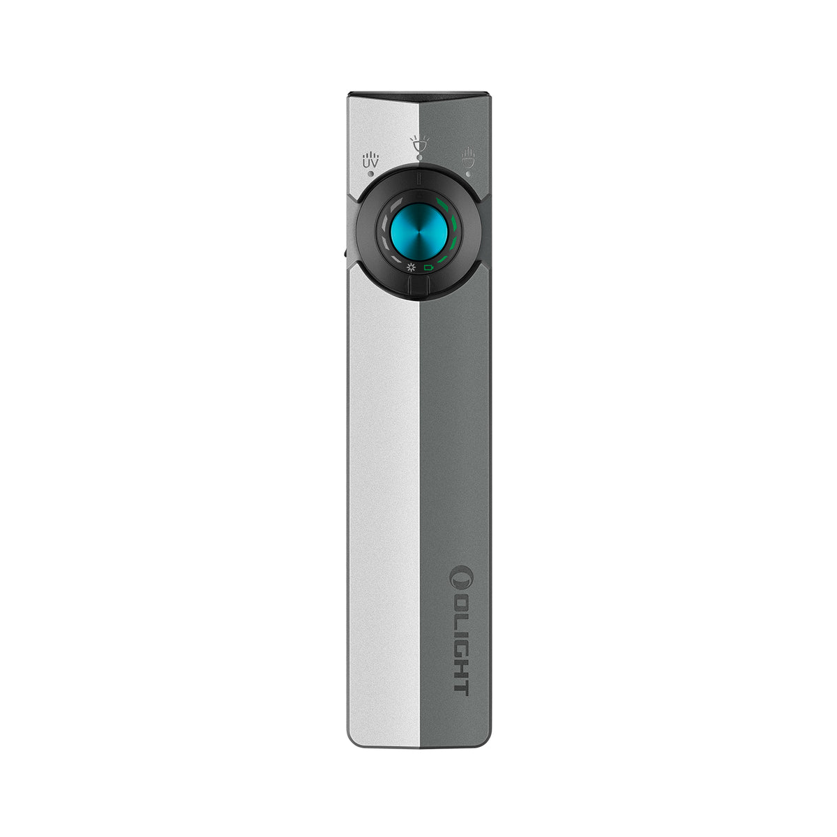 Silver Graphite Olight ArkPro flashlight with cool white light configuration