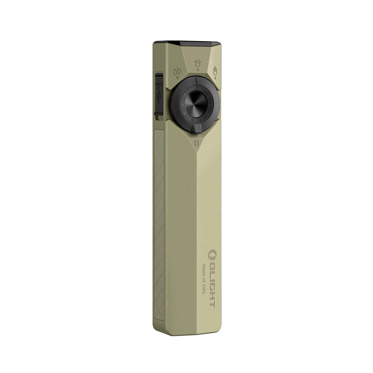 OD Green Olight ArkPro Ultra flashlight in a front three-quarter product view