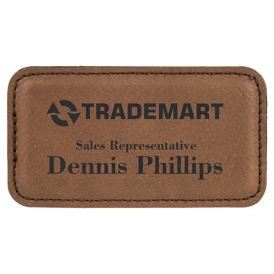 Personalized Badges - Leatherette with Magnet (10 pcs) - Smalltown Connetchin