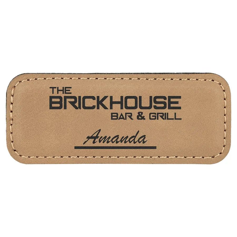 Personalized Badges - Leatherette with Magnet (10 pcs) - Smalltown Connetchin