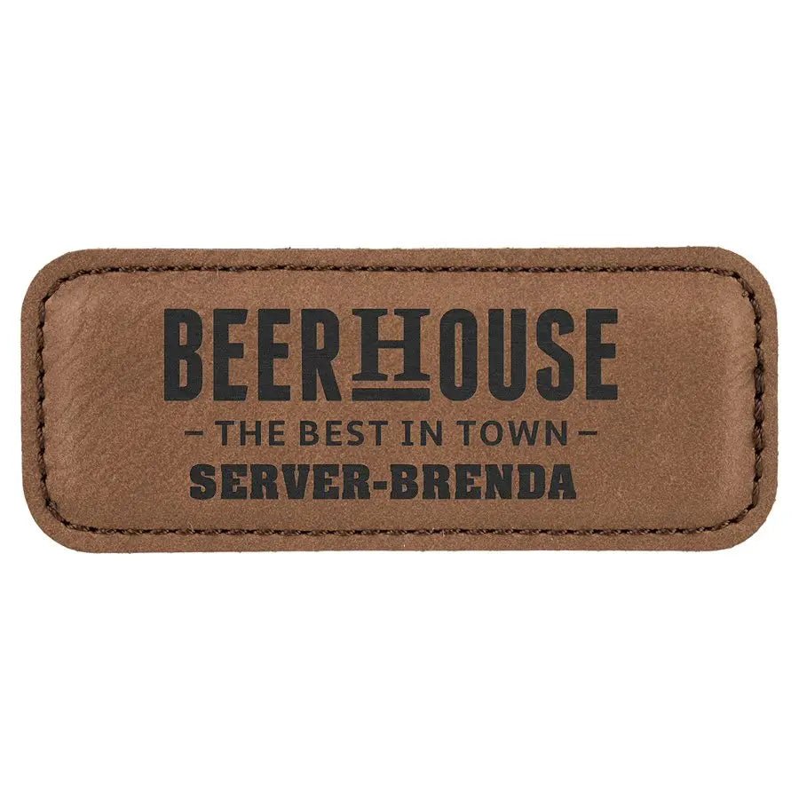 Personalized Badges - Leatherette with Magnet (10 pcs) - Smalltown Connetchin