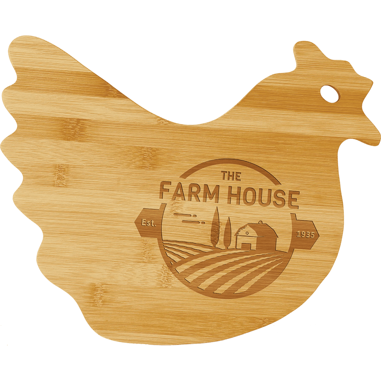 Personalized Bamboo Cutting Board - Animal Shaped - Smalltown Connetchin