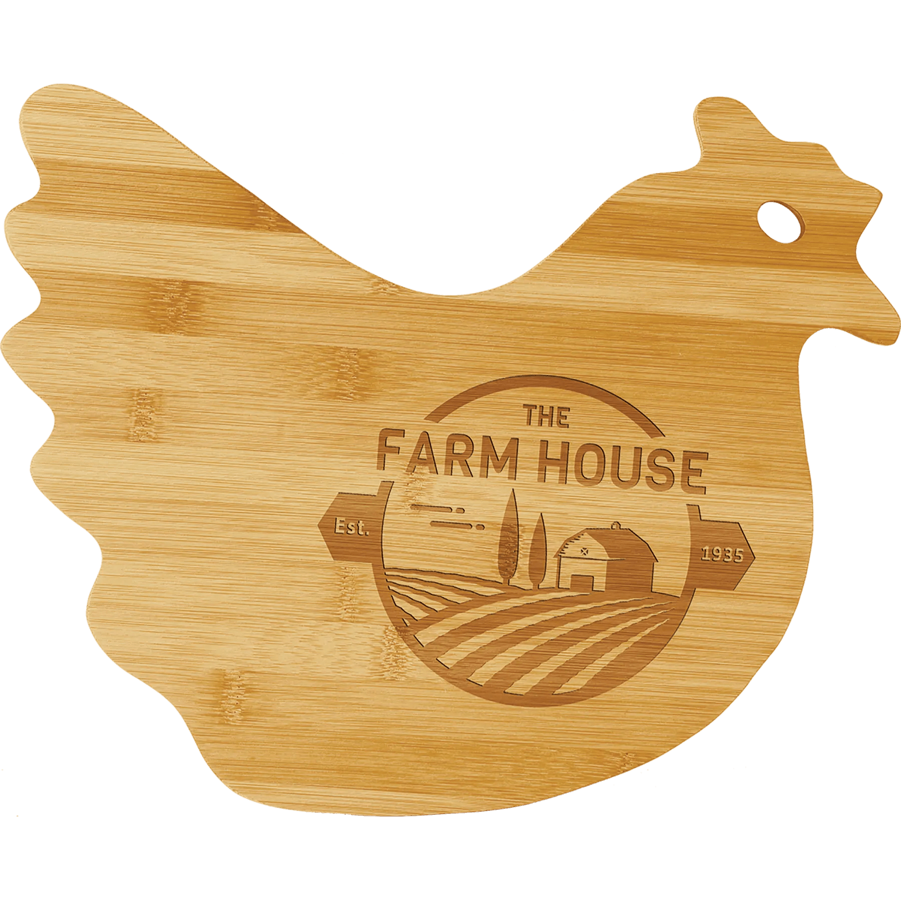 Personalized Bamboo Cutting Board - Animal Shaped - Smalltown Connetchin