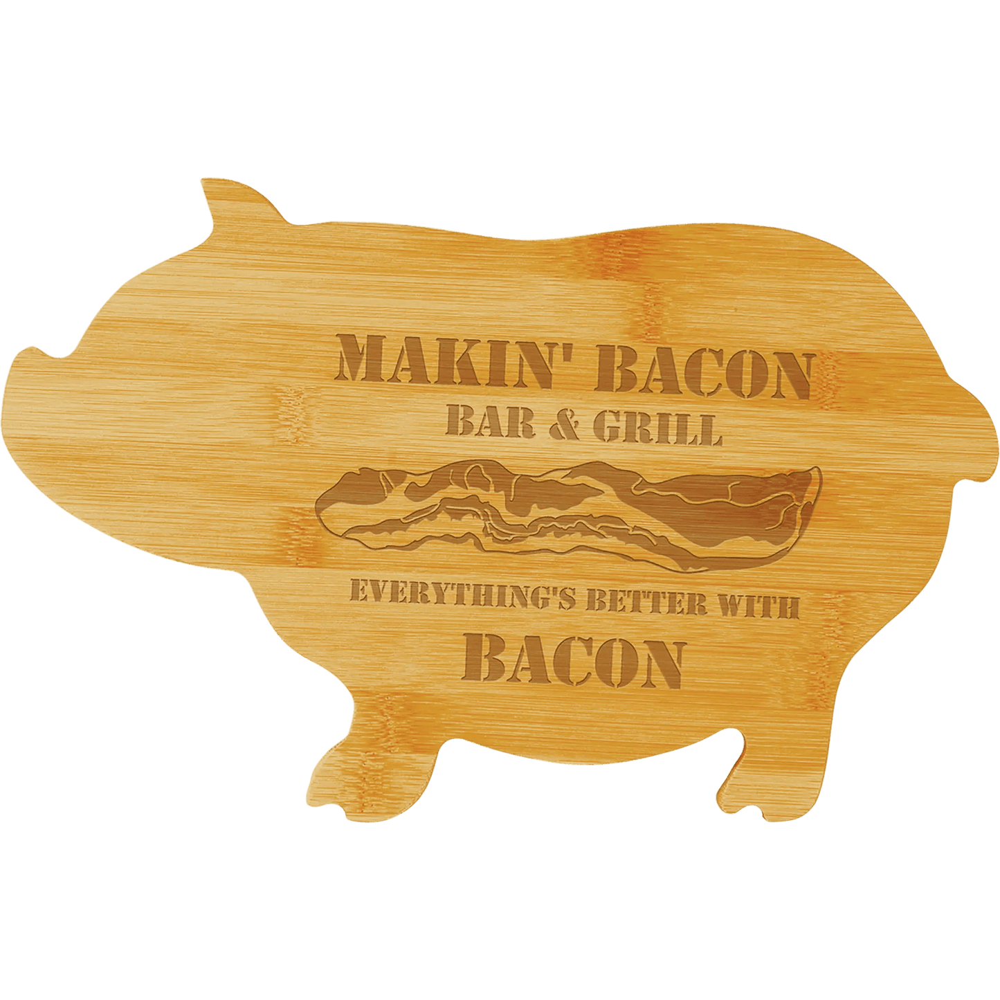 Personalized Bamboo Cutting Board - Animal Shaped - Smalltown Connetchin