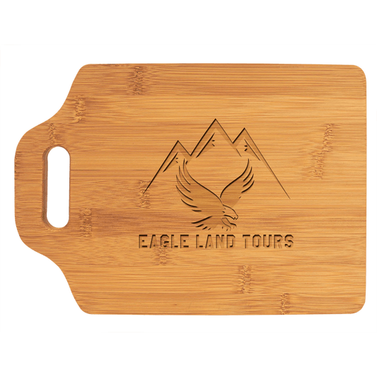 Personalized Bamboo Cutting Board with Handle - Smalltown Connetchin