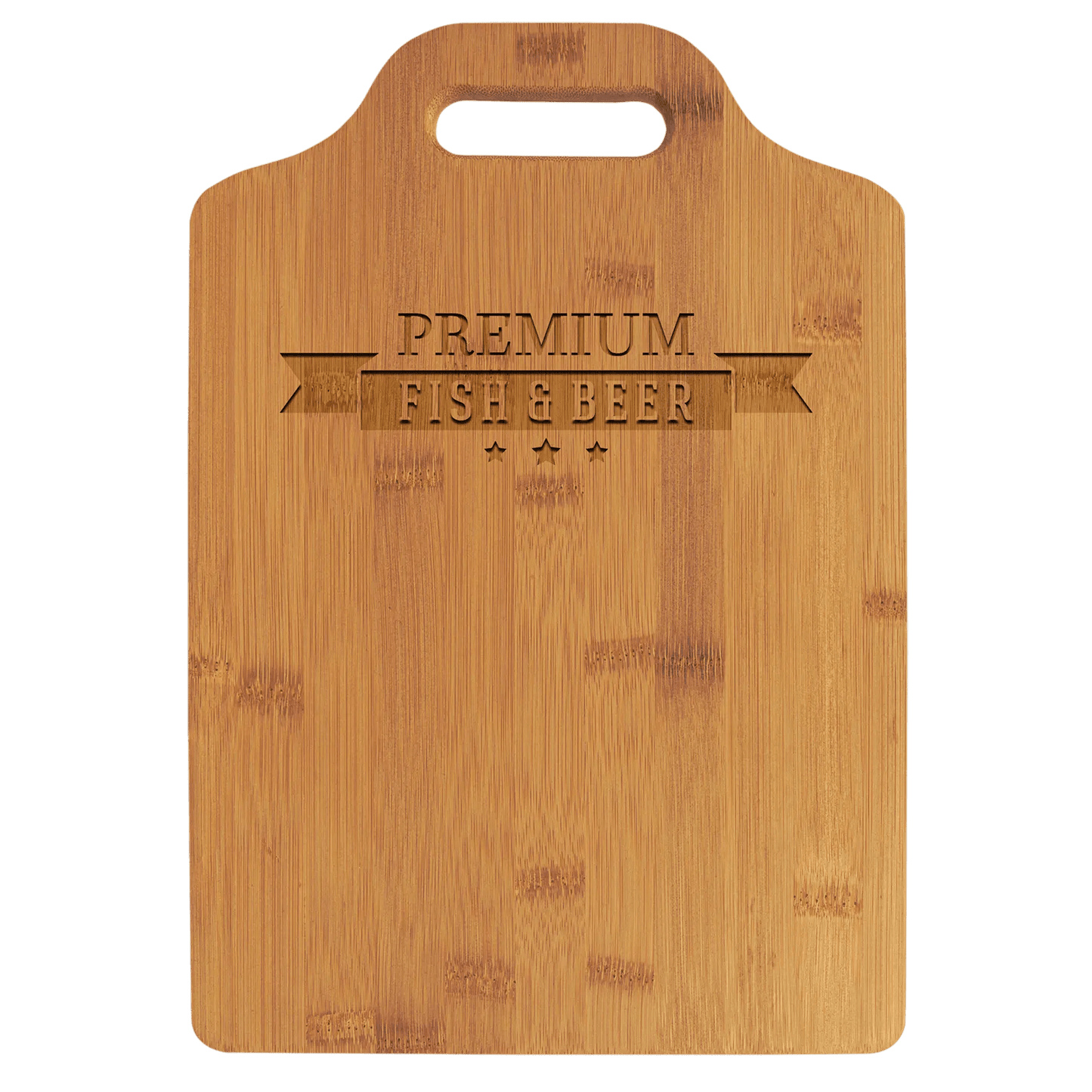 Personalized Bamboo Cutting Board with Handle - Smalltown Connetchin