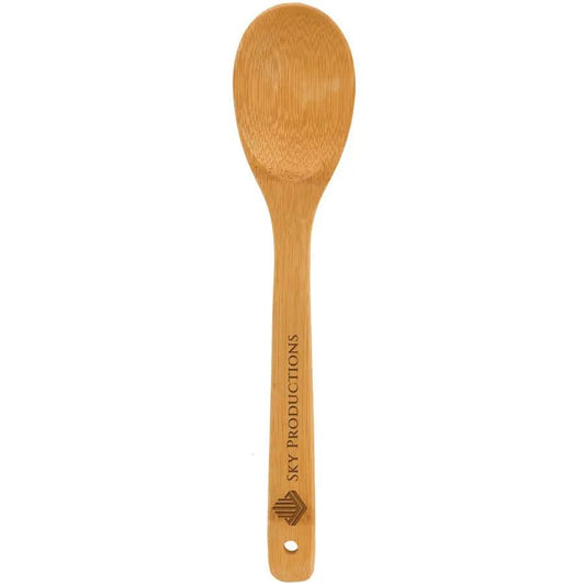Personalized Bamboo Salad Spoon - Smalltown Connetchin