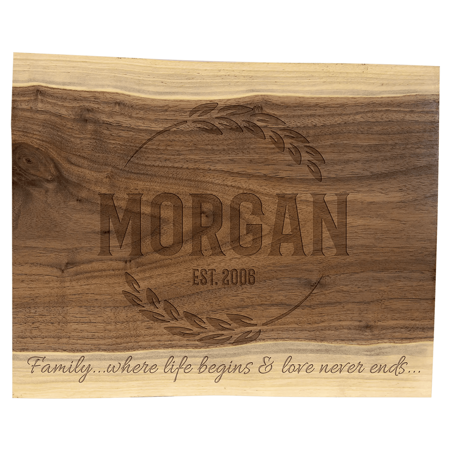 Personalized Cutting Board | Plaque - Black Walnut - Smalltown Connetchin