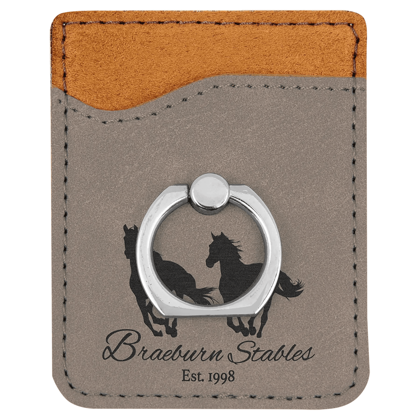 Personalized Leatherette Phone Wallet - Smalltown Connetchin