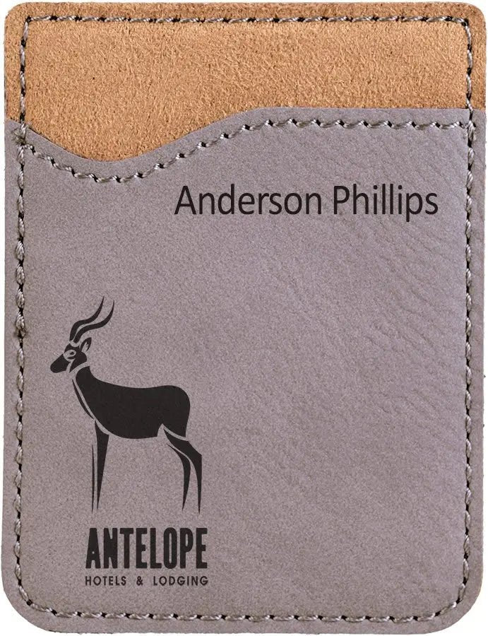 Personalized Leatherette Phone Wallet - Smalltown Connetchin