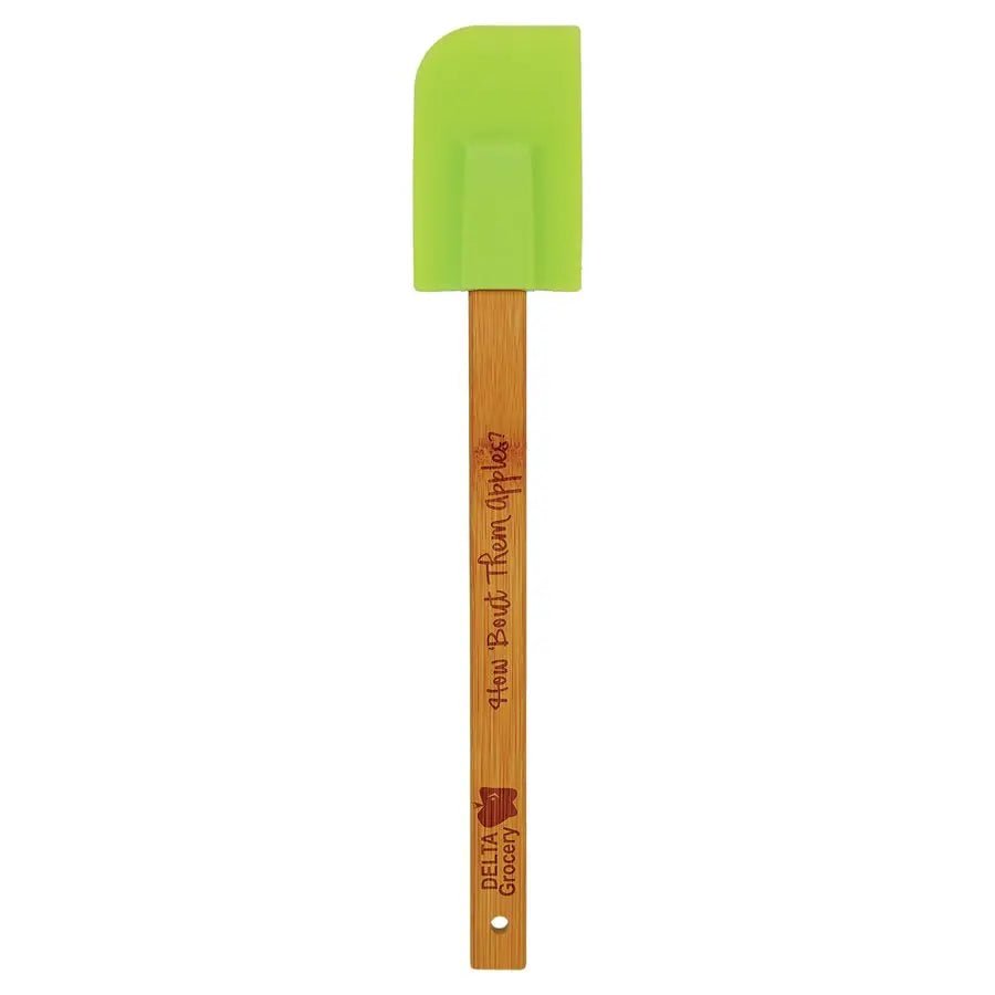 Personalized Silicone Spatula with Bamboo Handle - Smalltown Connetchin
