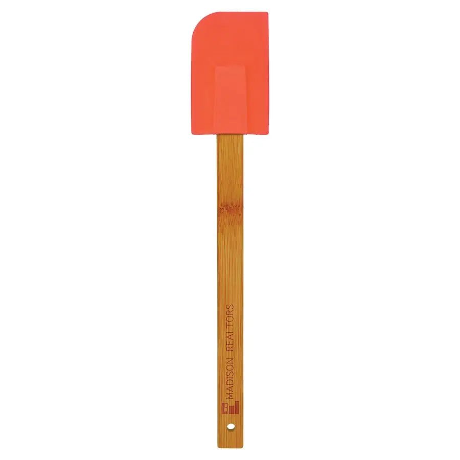 Personalized Silicone Spatula with Bamboo Handle - Smalltown Connetchin