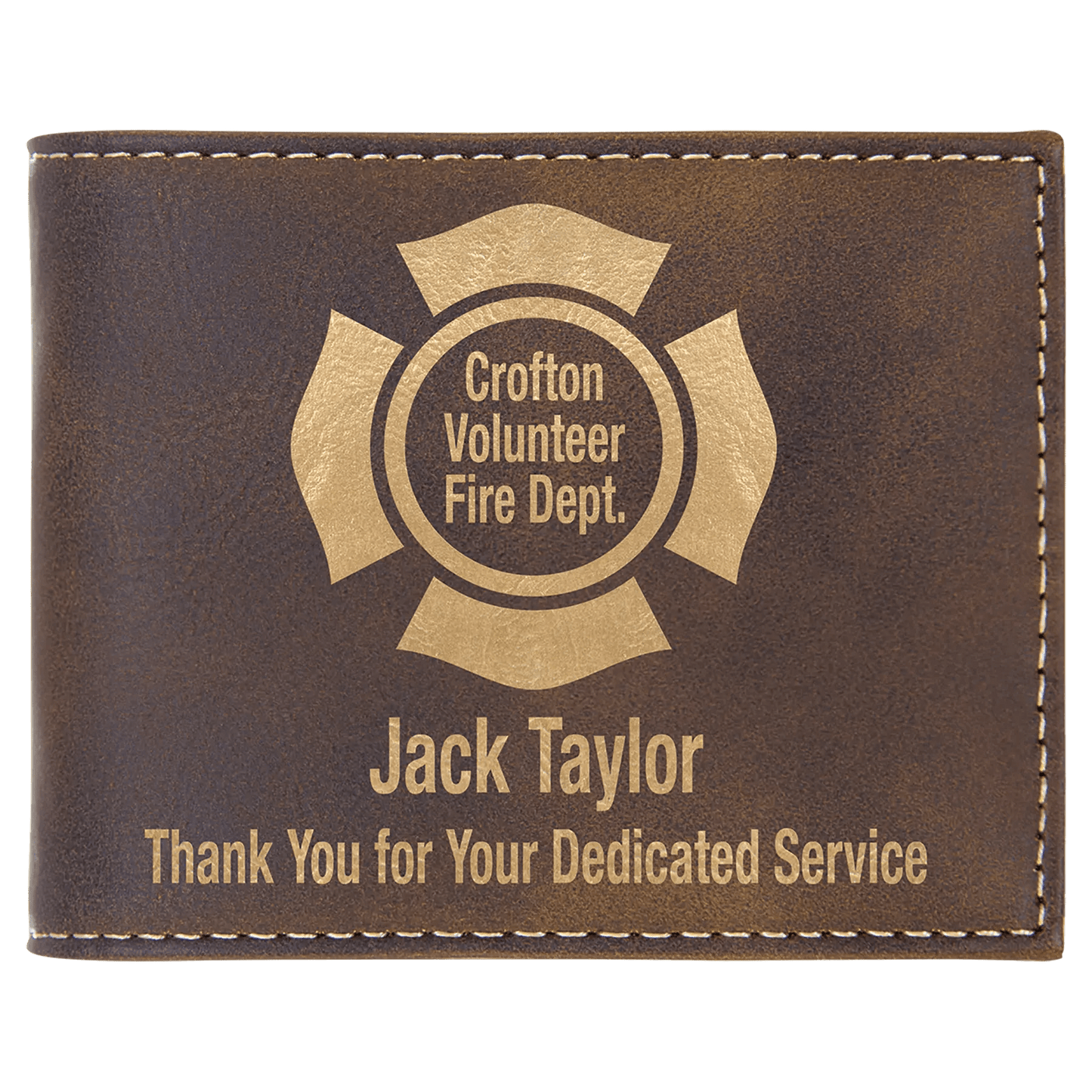 Personalized Wallet - Leatherette Bifold - Smalltown Connetchin