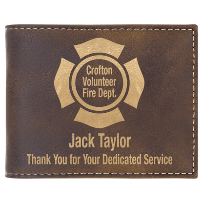 Personalized Wallet - Leatherette Bifold - Smalltown Connetchin