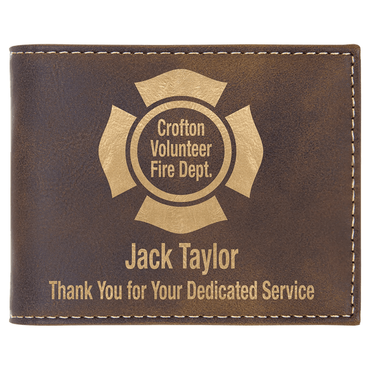 Personalized Wallet - Leatherette Bifold - Smalltown Connetchin