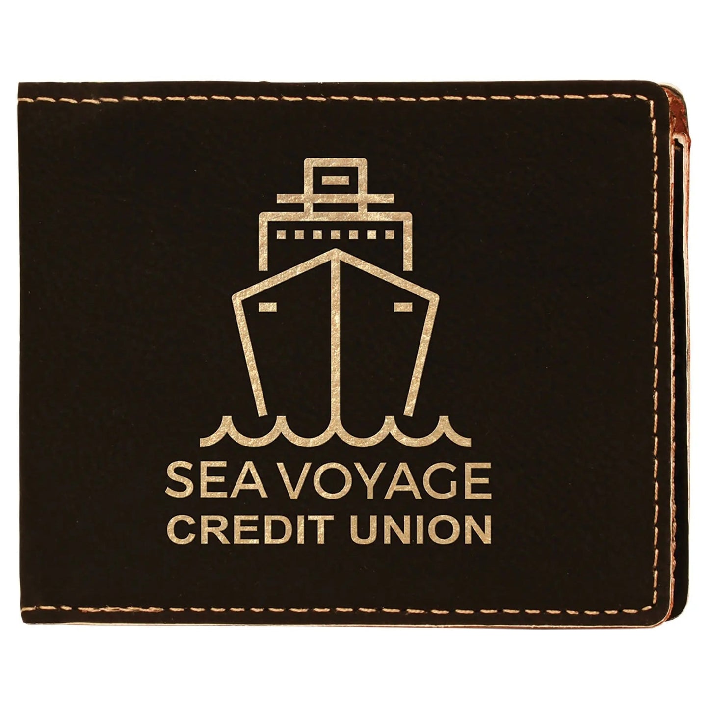 Personalized Wallet - Leatherette Bifold - Smalltown Connetchin