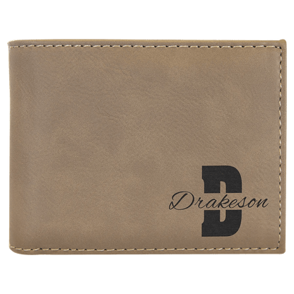 Personalized Wallet - Leatherette Bifold - Smalltown Connetchin