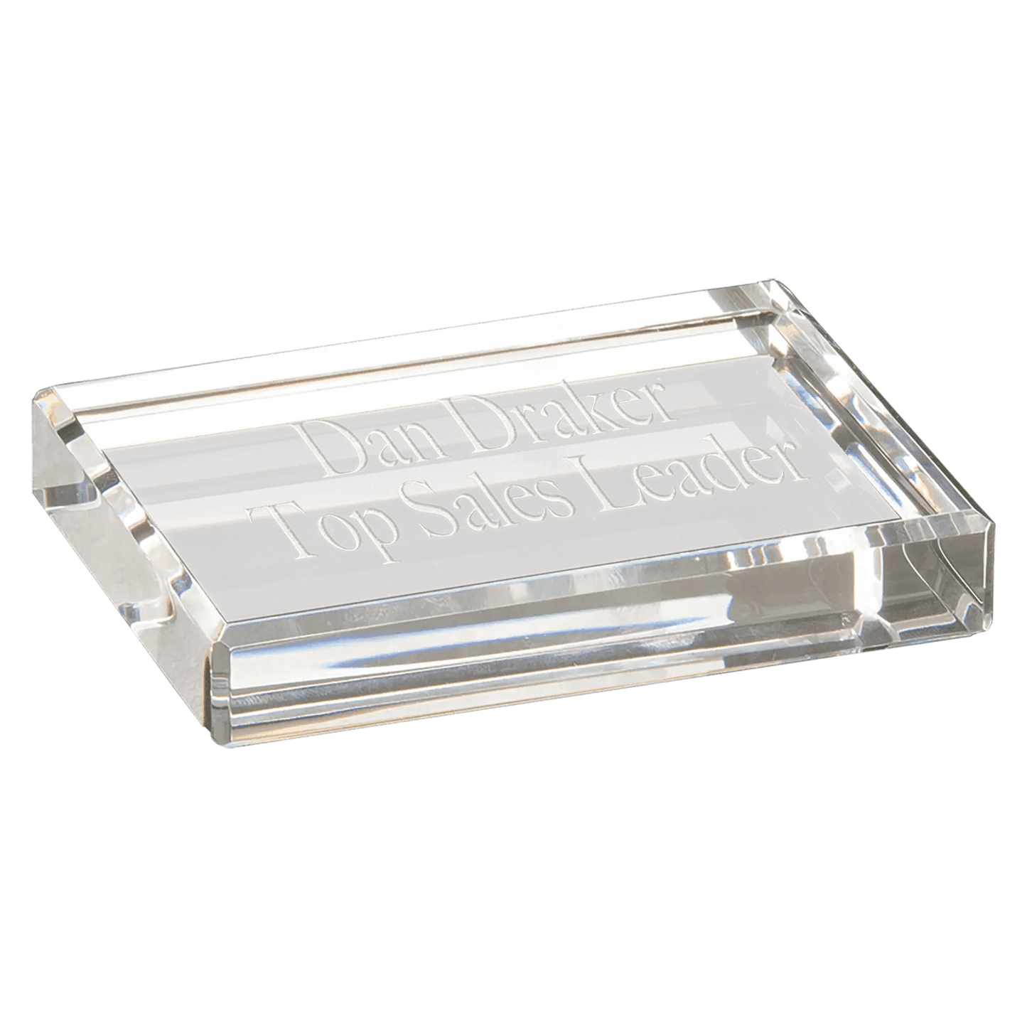 Premier Crystal Glass Paperweight Award - Smalltown Connetchin