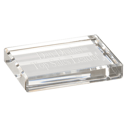 Premier Crystal Glass Paperweight Award - Smalltown Connetchin