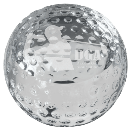 Premier Crystal Glass Paperweight Award