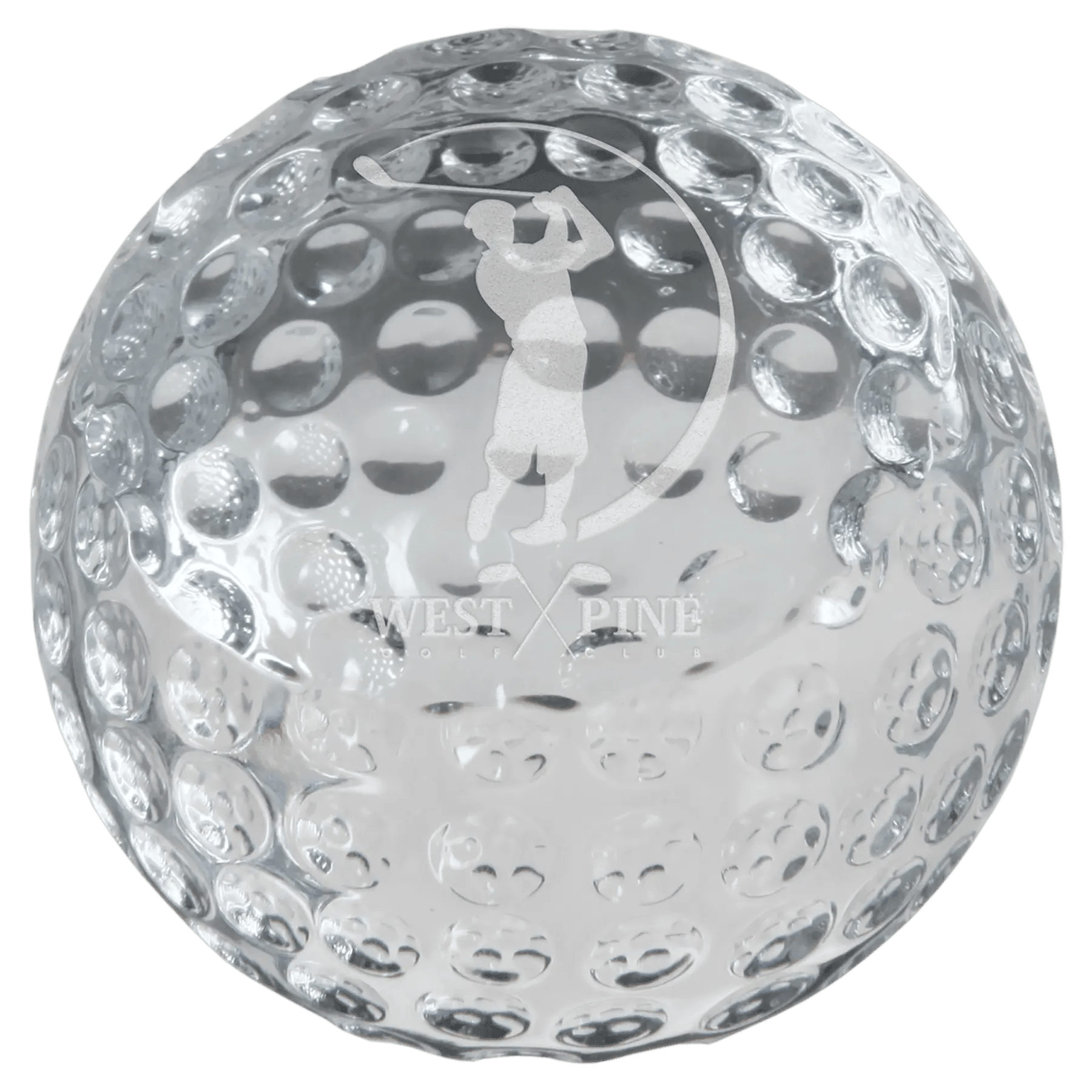 Premier Crystal Glass Paperweight Award - Smalltown Connetchin