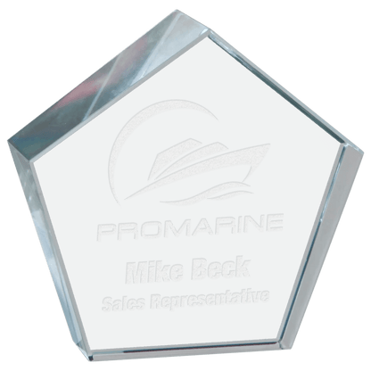 Premier Crystal Glass Paperweight Award