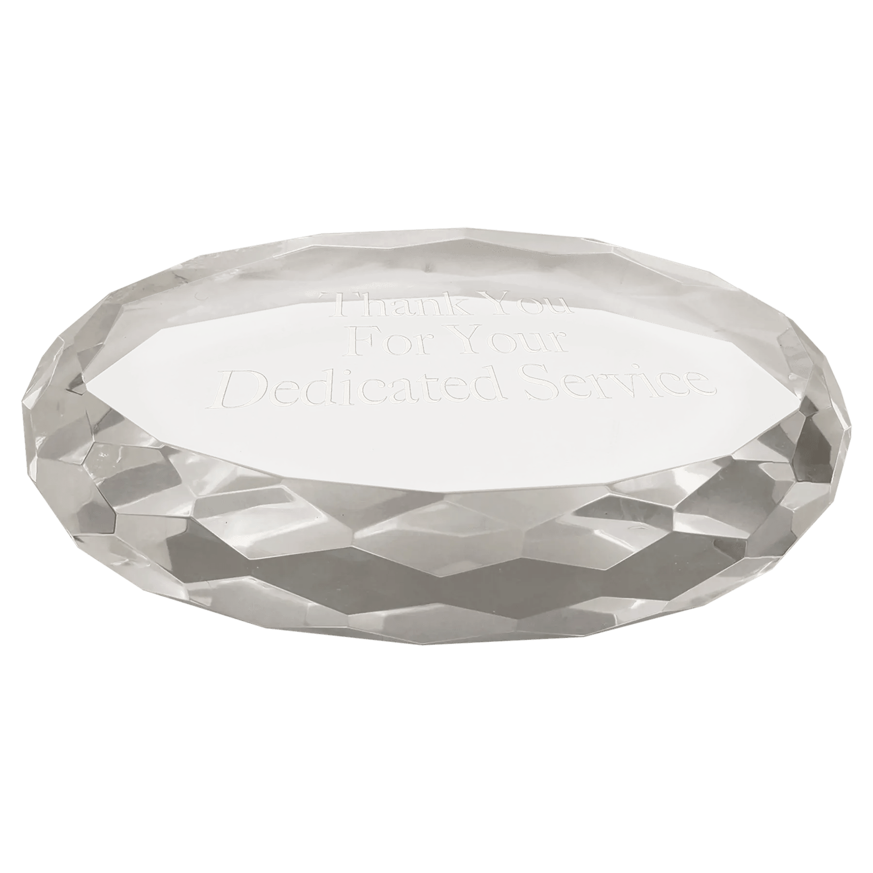 Premier Crystal Glass Paperweight Award - Smalltown Connetchin
