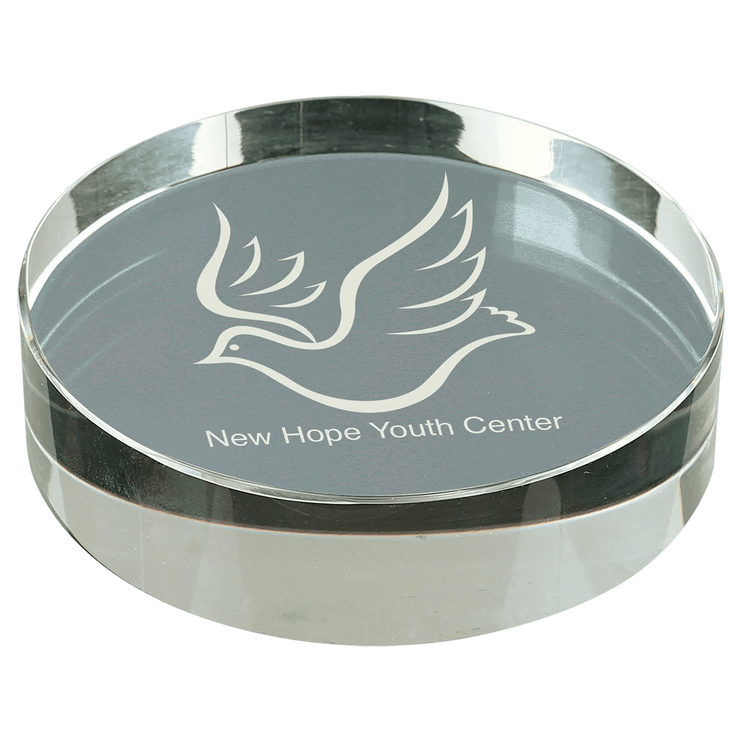 Premier Crystal Glass Paperweight Award - Smalltown Connetchin