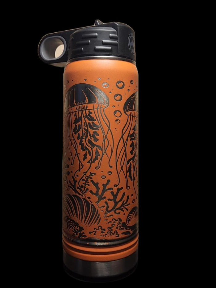 Jellyfish Bottle - Multiple Sizes, Colors, and Laser Customization
