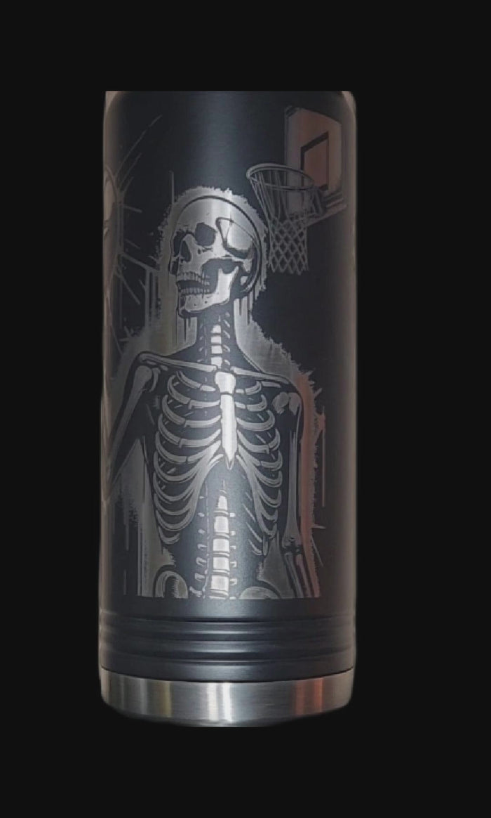 Basketball for Life Bottle - Multiple Sizes, Colors, and Laser Customization