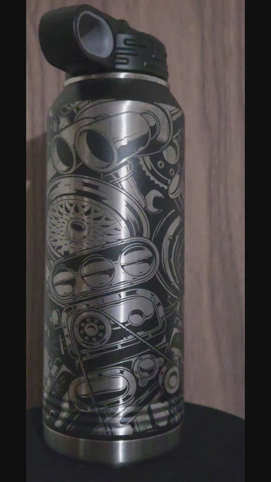 Premium Design Gear Head Water Bottle