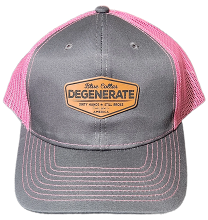 Blue Collar Degenerate Hat - Snap-Back Patch Cap Epic Sports