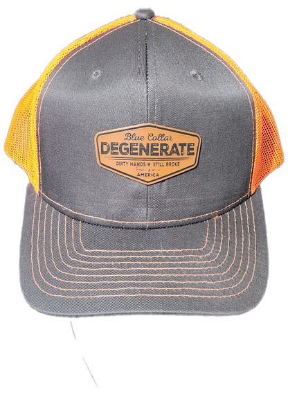 Blue Collar Degenerate Hat - Snap-Back Patch Cap Epic Sports