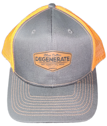 Blue Collar Degenerate Hat - Snap-Back Patch Cap Epic Sports