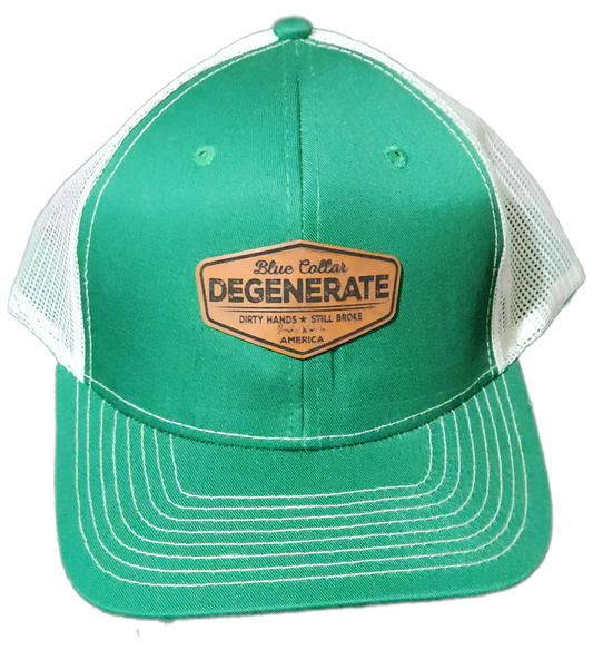 Blue Collar Degenerate Hat - Snap-Back Patch Cap Epic Sports