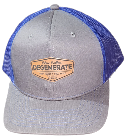 Blue Collar Degenerate Hat - Snap-Back Patch Cap Epic Sports