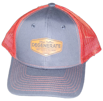 Blue Collar Degenerate Hat - Snap-Back Patch Cap Epic Sports