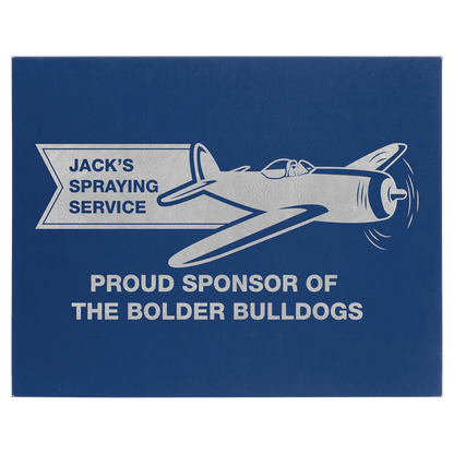 Wall Decor - Custom Laser Etched Leatherette Panel - Smalltown Connetchin