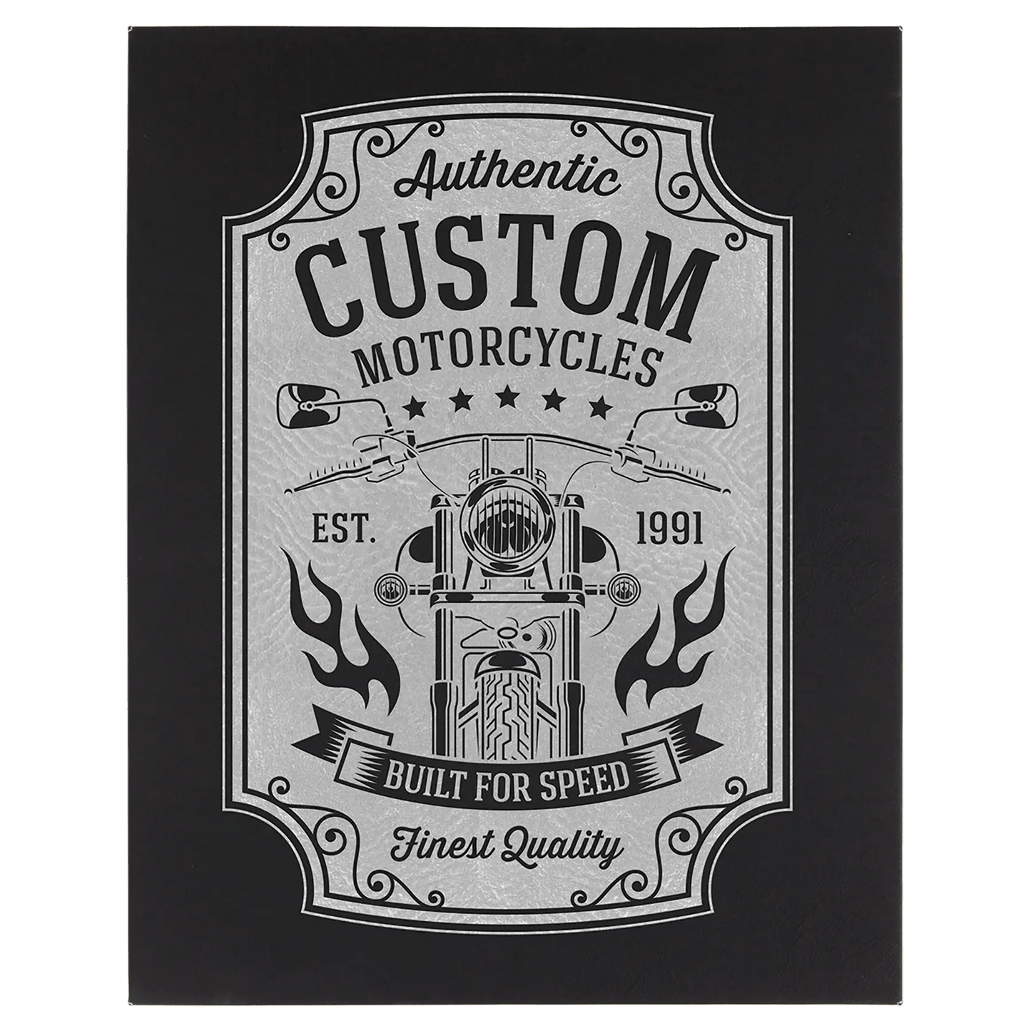 Wall Decor - Custom Laser Etched Leatherette Panel - Smalltown Connetchin