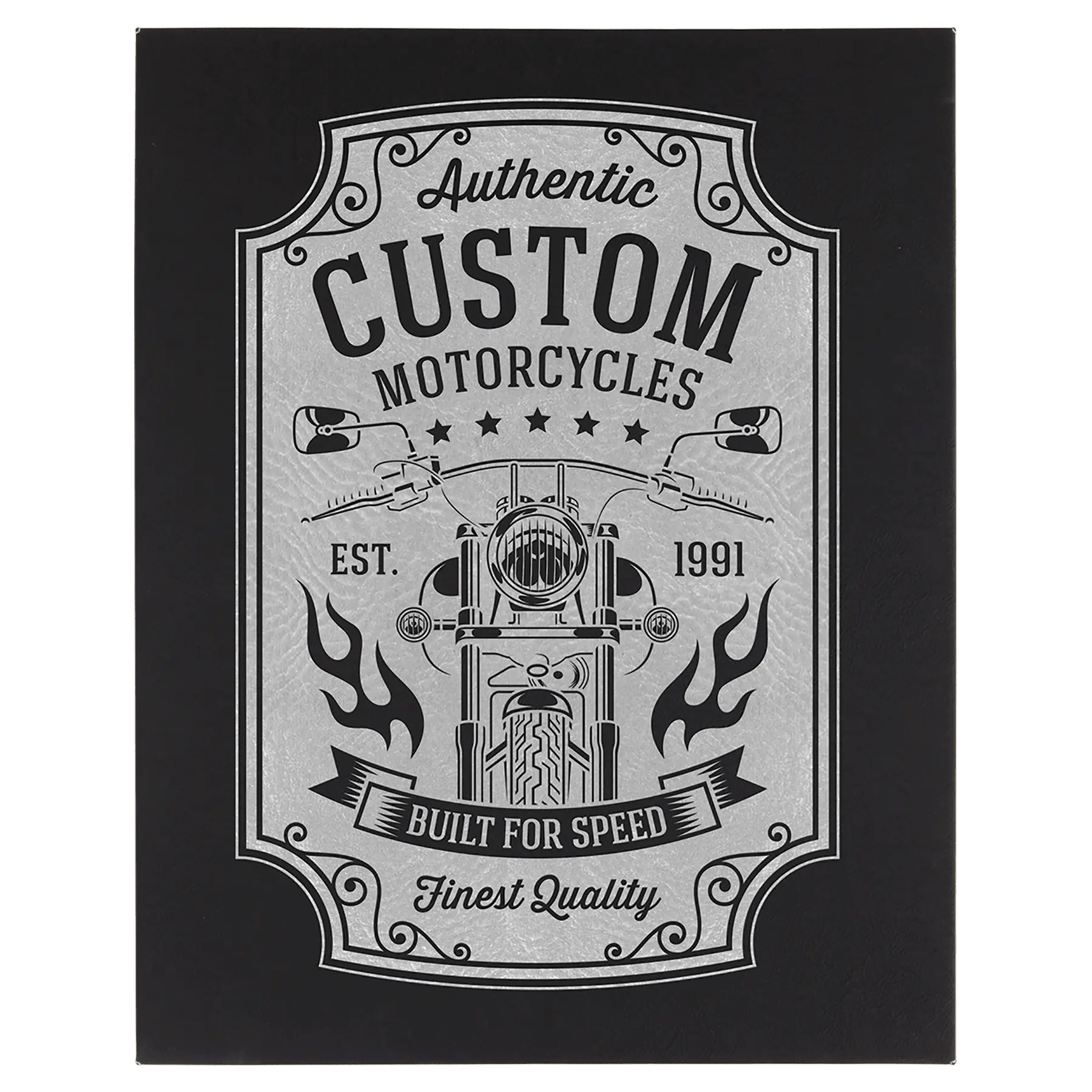 Wall Decor - Custom Laser Etched Leatherette Panel - Smalltown Connetchin