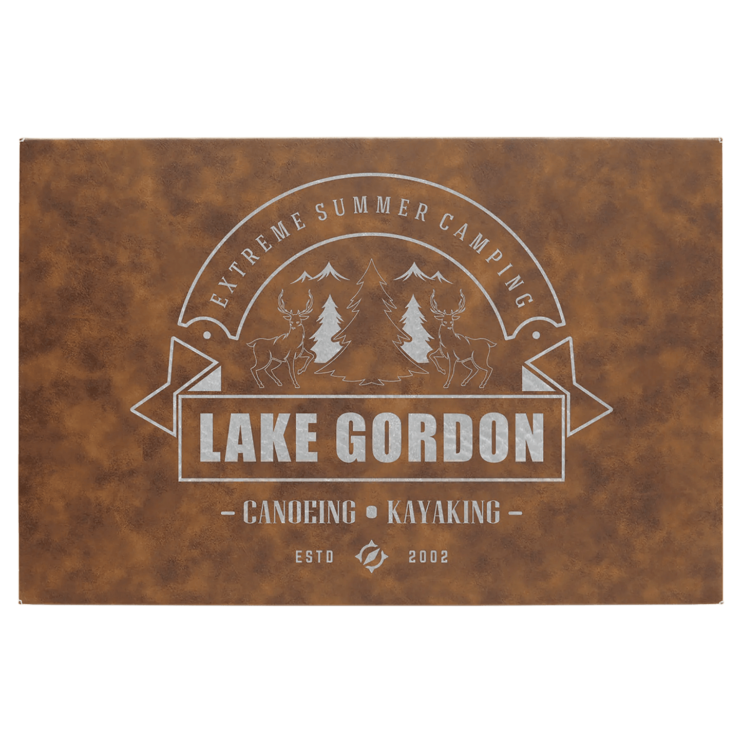 Wall Decor - Custom Laser Etched Leatherette Panel - Smalltown Connetchin