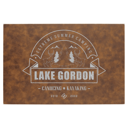 Wall Decor - Custom Laser Etched Leatherette Panel - Smalltown Connetchin