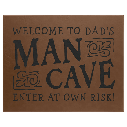 Wall Decor - Custom Laser Etched Leatherette Panel - Smalltown Connetchin