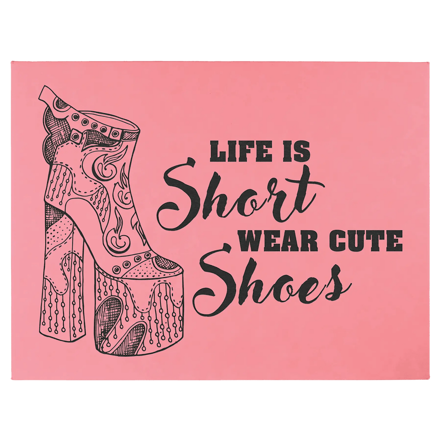 Wall Decor - Custom Laser Etched Leatherette Panel - Smalltown Connetchin